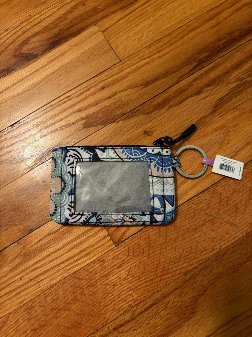 Vera Bradley Patterned ID Card Holder with Key Ring